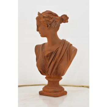 Figura Żeliwo - Popiersie Kobiety - Bogini Artemida - Rzeźba - Dekoracja