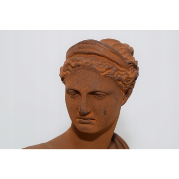 Figura Żeliwo - Popiersie Kobiety - Bogini Artemida - Rzeźba - Dekoracja
