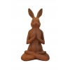 Żeliwna Stara Figura - Medytujący Zając Królik - Rustykalna Figurka