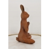 Żeliwna Stara Figura - Medytujący Zając Królik - Rustykalna Figurka