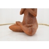 Żeliwna Stara Figura - Medytujący Zając Królik - Rustykalna Figurka