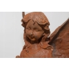 Calineczka z Ptaszkiem - Wróżka Elf - Figura Rzeźba z Żeliwa - Dom Ogród
