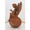 Calineczka z Ptaszkiem - Wróżka Elf - Figura Rzeźba z Żeliwa - Dom Ogród