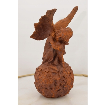 Śpiąca Calineczka - Wróżka Elf - Figura Rzeźba z Żeliwa - Ozdoba Dom Ogród