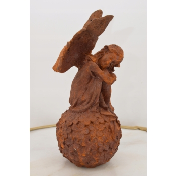 Śpiąca Calineczka - Wróżka Elf - Figura Rzeźba z Żeliwa - Ozdoba Dom Ogród
