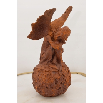 Śpiąca Calineczka - Wróżka Elf - Figura Rzeźba z Żeliwa - Ozdoba Dom Ogród
