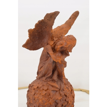 Śpiąca Calineczka - Wróżka Elf - Figura Rzeźba z Żeliwa - Ozdoba Dom Ogród