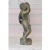 Anioł z Kokardą - Kupidyn Amor - Figura Rzeźba z Brązu - Dekoracja Ozdoba