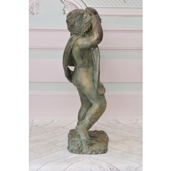 Anioł z Kokardą - Kupidyn Amor - Figura Rzeźba z Brązu - Dekoracja Ozdoba