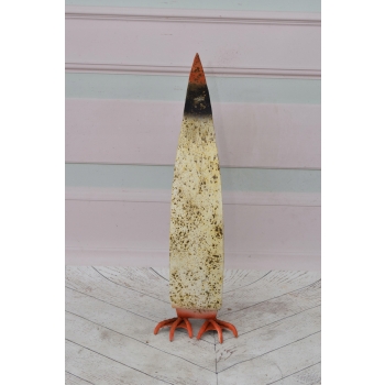 Metalowy Pingwin - Figura Ogrodowa - Kolorowy Pingwin - Dekoracja