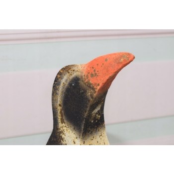 Metalowy Pingwin - Figura Ogrodowa - Kolorowy Pingwin - Dekoracja