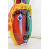 Szkło Murano - Abstrakcyjny Wazon Waza - Twarz Buzia - 37 x 24 - Dekoracja