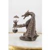 Smok z Klepsydrą - Groźny Smok - Figura Statuetka - Prezent Ozdoba