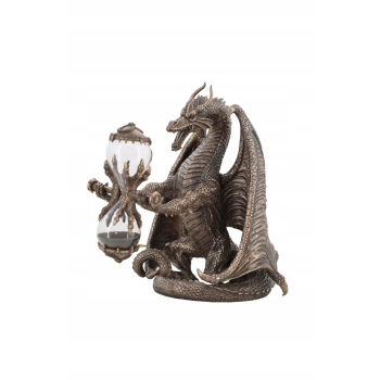 Smok z Klepsydrą - Groźny Smok - Figura Statuetka - Prezent Ozdoba