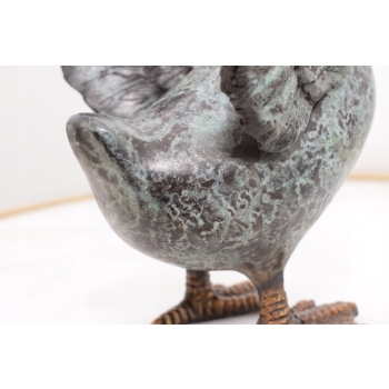 Kaczka Kaczki - Figura z Brązu - Rzeźba Dekoracja Ozdoba Dom Ogród