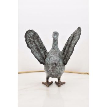 Kaczka Kaczki - Figura z Brązu - Rzeźba Dekoracja Ozdoba Dom Ogród