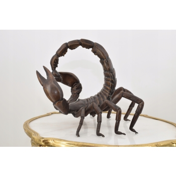 Figura Skorpiona - Skorpion Rzeźba z Brązu - Dekoracje Ozdoba Dom Ogród