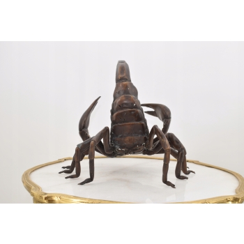 Figura Skorpiona - Skorpion Rzeźba z Brązu - Dekoracje Ozdoba Dom Ogród