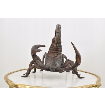 Figura Skorpiona - Skorpion Rzeźba z Brązu - Dekoracje Ozdoba Dom Ogród