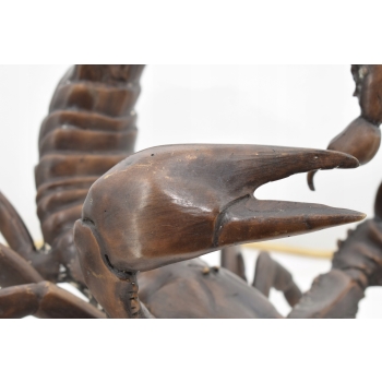 Figura Skorpiona - Skorpion Rzeźba z Brązu - Dekoracje Ozdoba Dom Ogród