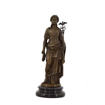 Figura Bogini Ateny - Boginia Grecka Figura Rzeźba z Brązu Symbol Mądrości