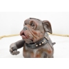 Ruchoma Skarbonka Bulldog - Mechaniczny Pies - Zabawna Figura Żeliwo