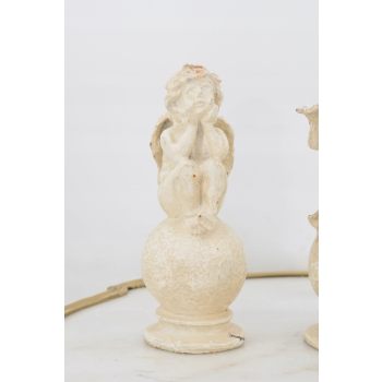 Zestaw Figur Żeliwnych - Anioły Amory Anioł Figura Rzeźba Żeliwo Dom Ogród