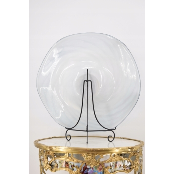 Talerz Patera w Stylu Murano - Grube Szkło Murano Style - 52 x 48cm Ozdoba