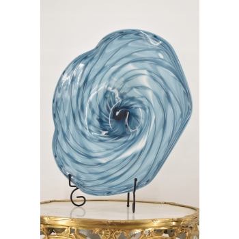 Talerz Patera w Stylu Murano - Grube Szkło Murano Style - 52 x 48cm Ozdoba