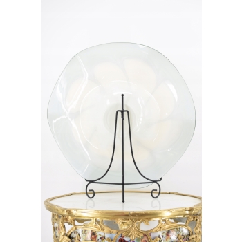 Talerz Patera w Stylu Murano - Grube Szkło Murano Style - 52 x 48cm Ozdoba