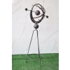 Metalowy Zegar Słoneczny - Stojący - Figura Metalowa - Dekoracja Dom Ogród