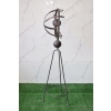 Metalowy Zegar Słoneczny - Stojący - Figura Metalowa - Dekoracja Dom Ogród