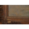 Stanisław Studencki - Zimowa Scena - Ułani Przy Chacie - Obraz Olejny 64x74