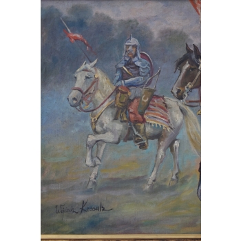 Wojciech Kossak - Husaria - Wojsko Polskie Na Koniach - Polski Obraz Olejny