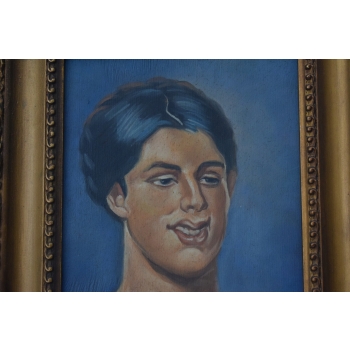 Jacek Malczewski - Portret Kobiety - Stary Obraz Olejny - Złota Rama 34x28