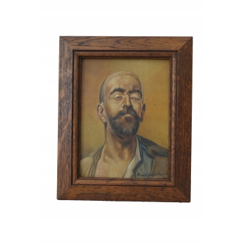 Jacek Malczewski - Autoportret - Portret Mężczyzny - Stary Obraz Olejny
