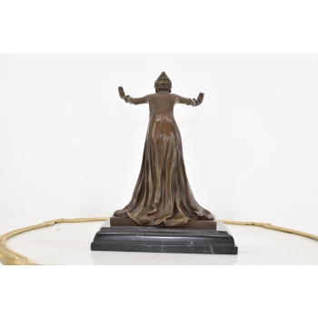 Demetre Chiparus - Tancerka - Kobieta Art Deco - Figura Rzeźba z Brązu