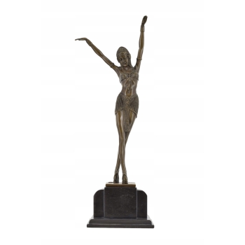 Demetre Chiparus - Orientalna Tancerka - Kobieta Art Deco - Figura z Brązu