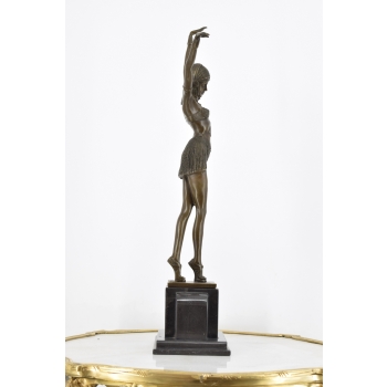 Demetre Chiparus - Orientalna Tancerka - Kobieta Art Deco - Figura z Brązu
