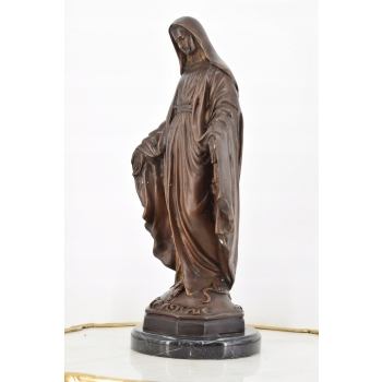 Maryja Matka Boża Madonna - Figura z Brązu Rzeźba - Dekoracja Ozdoba