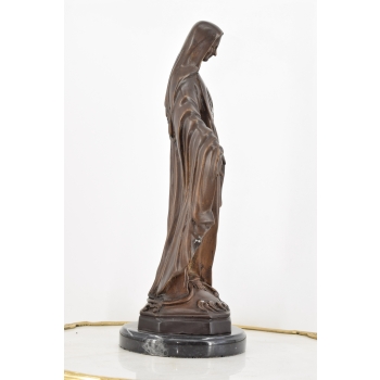 Maryja Matka Boża Madonna - Figura z Brązu Rzeźba - Dekoracja Ozdoba