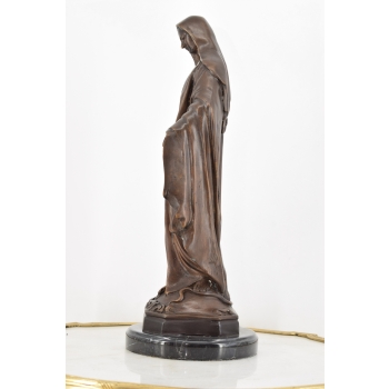 Maryja Matka Boża Madonna - Figura z Brązu Rzeźba - Dekoracja Ozdoba