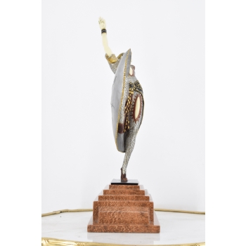 Demetre Chiparus - Zmysłowa Tancerka - Kobieta Art Deco - Figura z Brązu