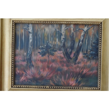 Józef Rapacki - Polski Pejzaż - Głębia Lasu - Las Natura - Obraz Olejny