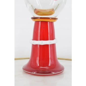 Kolorowy Wazon w Kształcie Twarzy - Waza Na Kwiaty Szkło Murano - Dekoracja