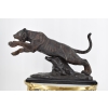 Groźny Atakujący Tygrys - Puma Gepard Pantera Figura Rzeźba z Brązu Ozdoba