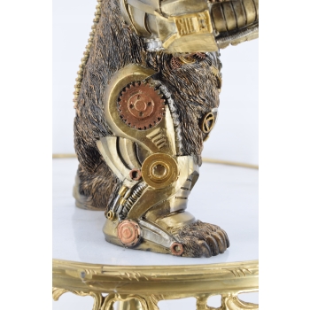 Groźny Niedźwiedź - Mechaniczny Miś Niedźwiadek Figurka Statuetka - Prezent