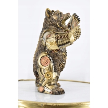 Groźny Niedźwiedź - Mechaniczny Miś Niedźwiadek Figurka Statuetka - Prezent