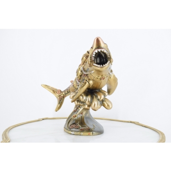 Atakujący Groźny Rekin - Mechaniczna Ryba Szczeki - Figurka Statuetka