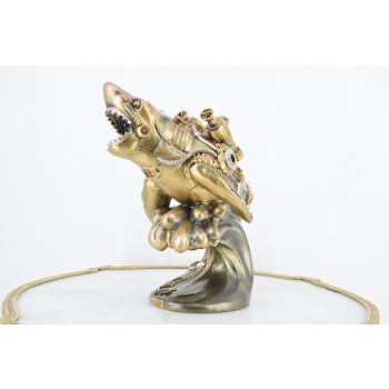 Atakujący Groźny Rekin - Mechaniczna Ryba Szczeki - Figurka Statuetka